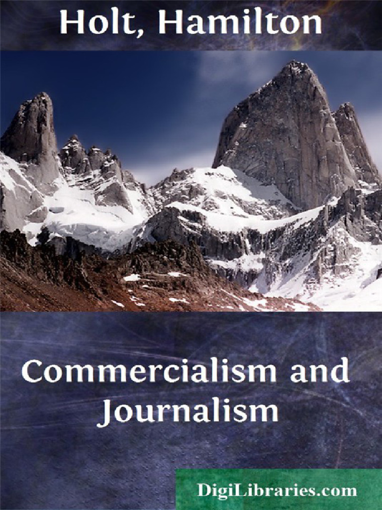Commercialism and Journalism | PDF | Newspapers | Advertising