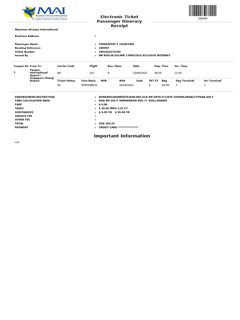 Ticket | PDF