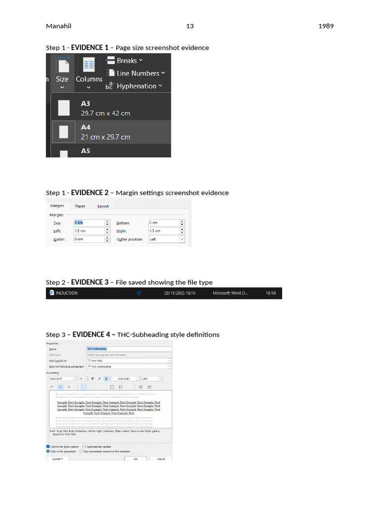 Documenting Database Evidence Steps | PDF