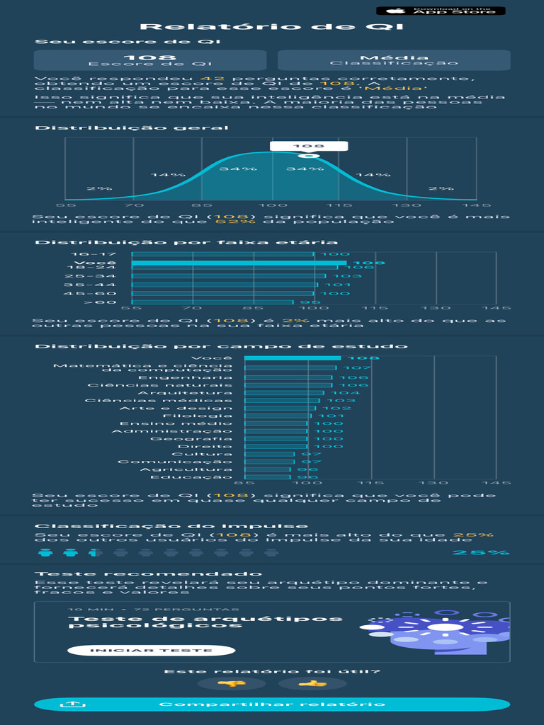IQ Test Report 55-25-2025 | PDF