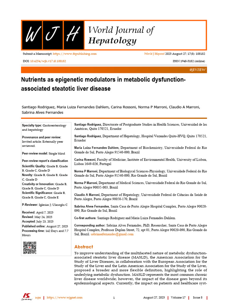 Nutrients and Epigenetics in MASLD | PDF | Reactive Oxygen Species ...