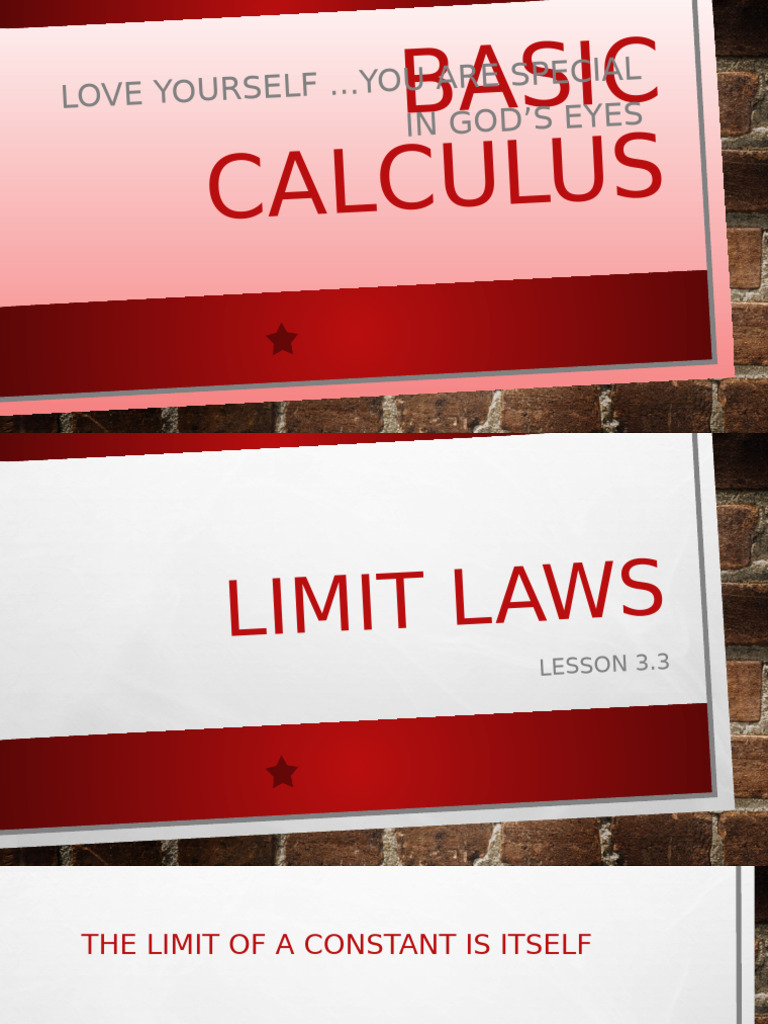 Basic Calculus: Understanding Limits | PDF | Functions And Mappings ...