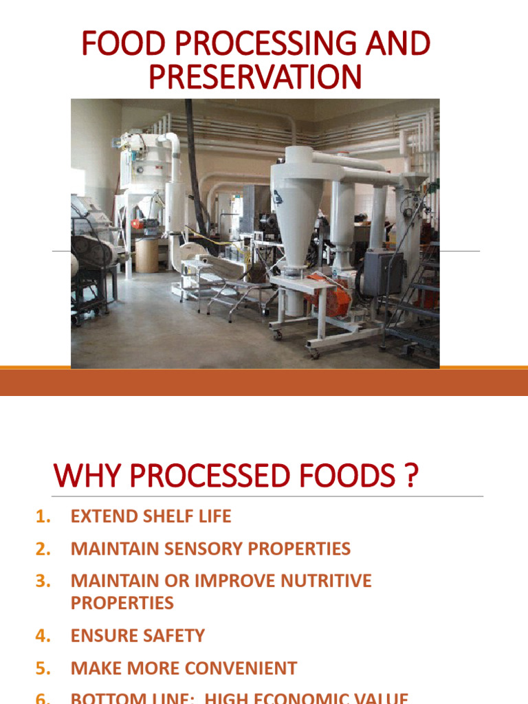 Usfn Topic 6 Food Processing And Preservation Pdf Food 