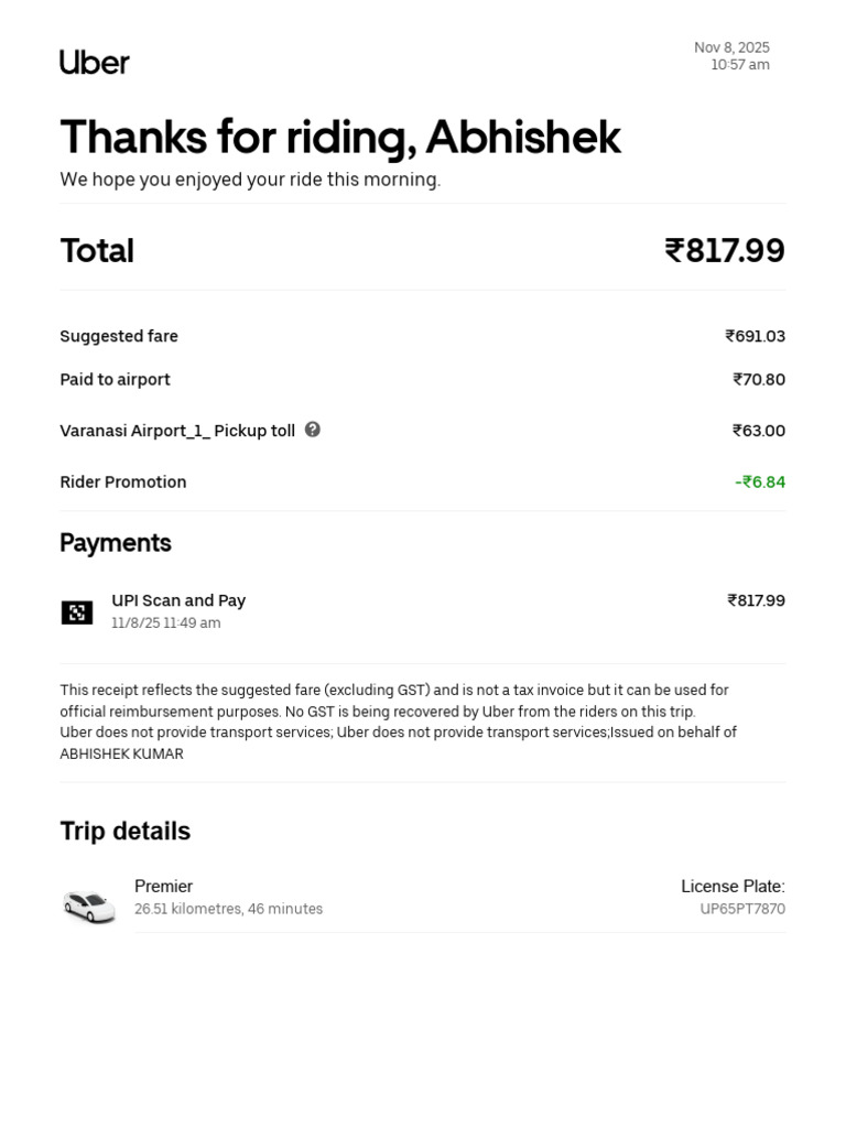 Uber Rider Tolls and Surcharges Explained | PDF
