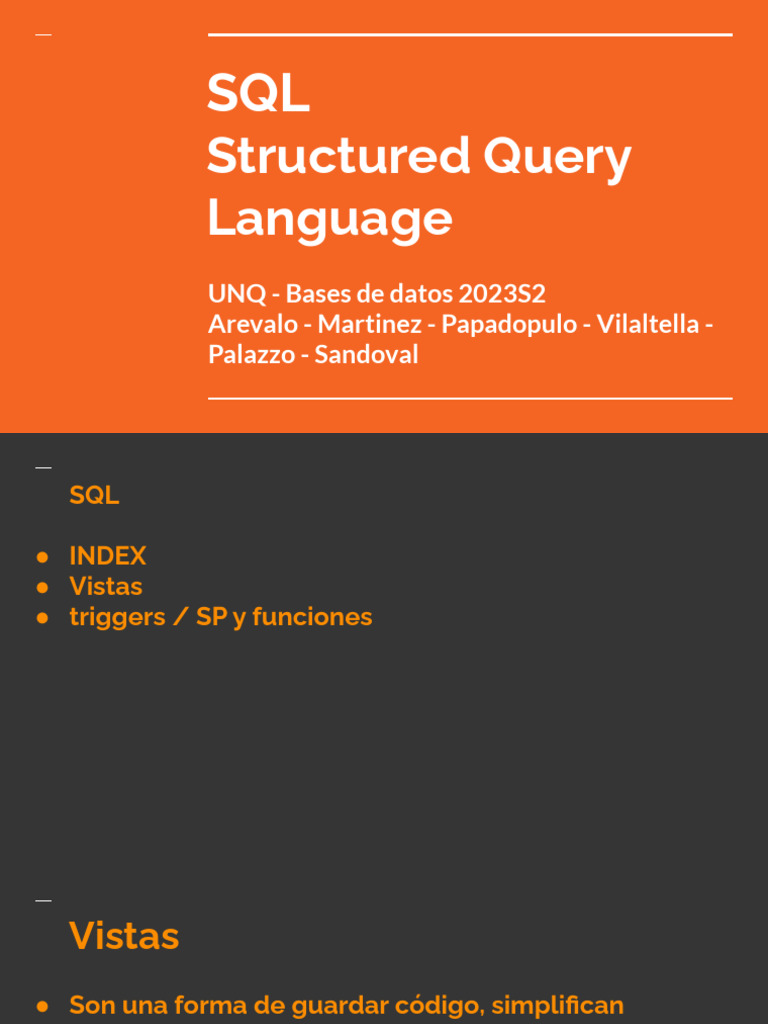 SQL Clase05 Views Index SP | PDF