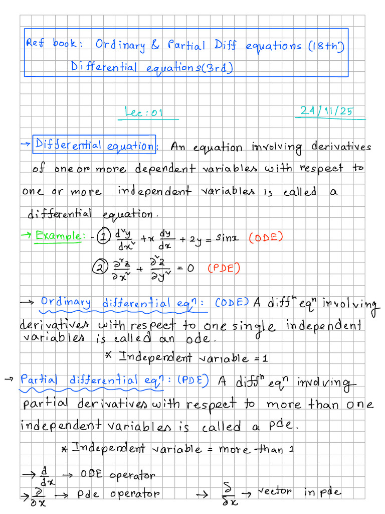Math 103 Ode | PDF