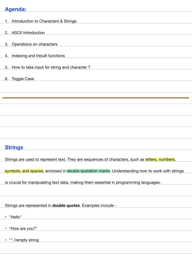 Understanding Strings and Characters in Java | PDF | String (Computer ...