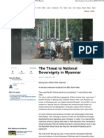 The Threat to National Sovereignty in Myanmar - CNN iReport