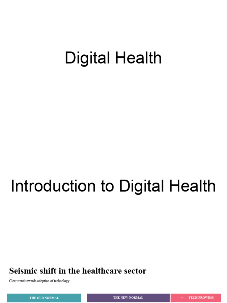 Transforming Healthcare with Digital Health | PDF | Proprietary ...