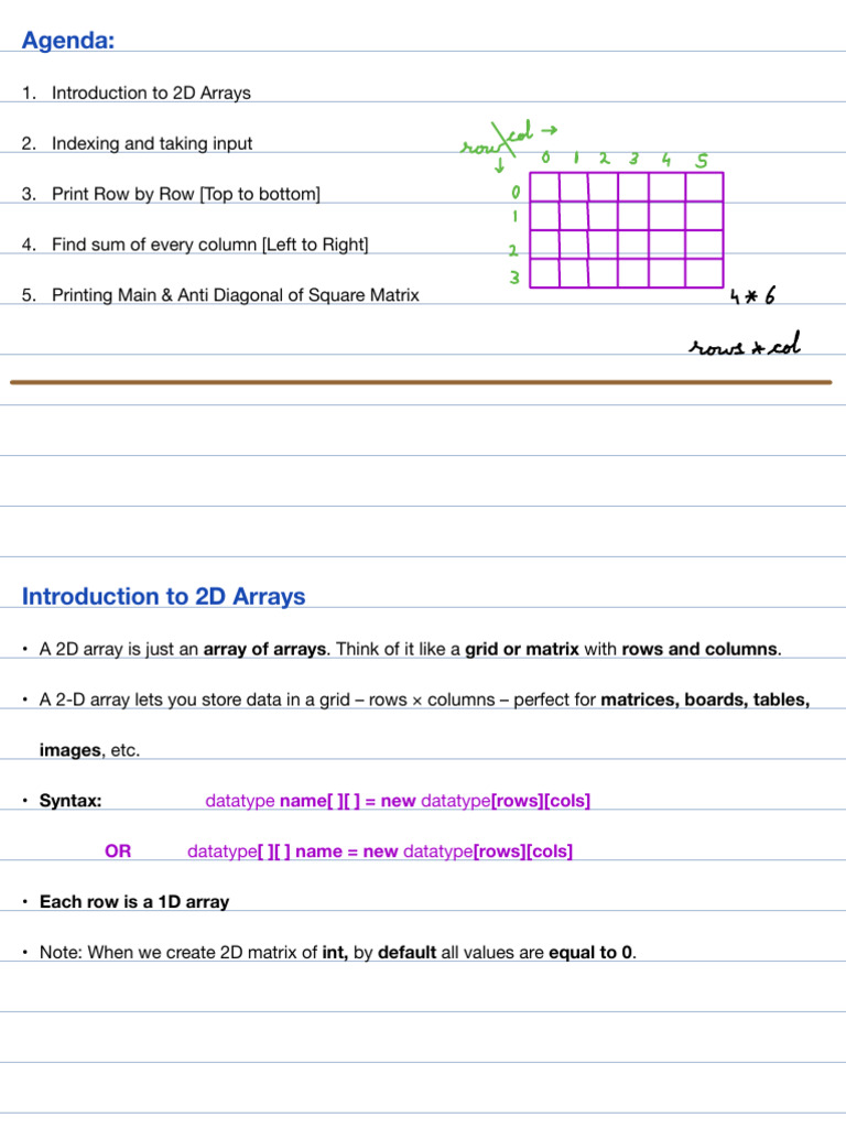 A__ICP__2D_Arrays | PDF | Matrix (Mathematics) | Linear Algebra