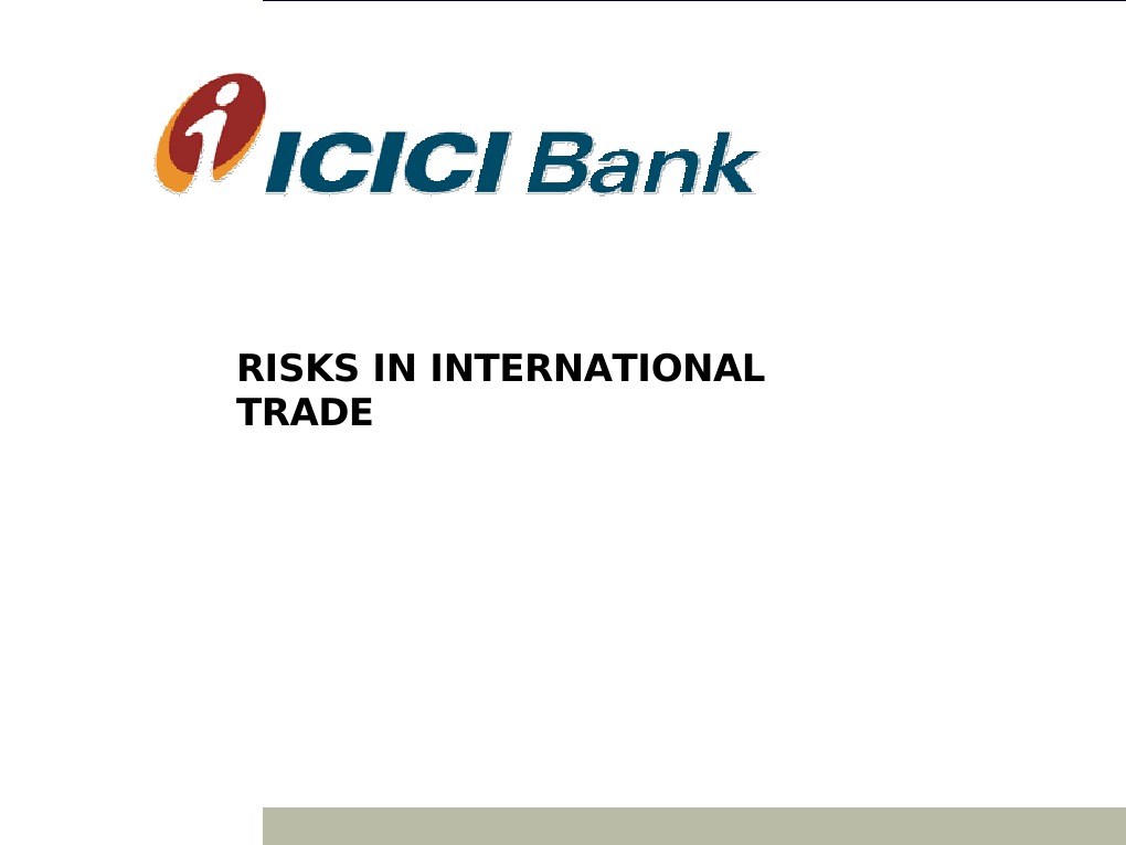 Risks in International Trade | PDF | Finance & Money Management