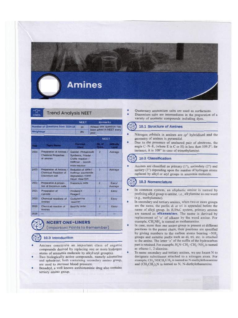 Amines | PDF