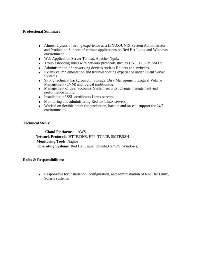 Linux System Administrator Overview | PDF | Computer Network | Linux