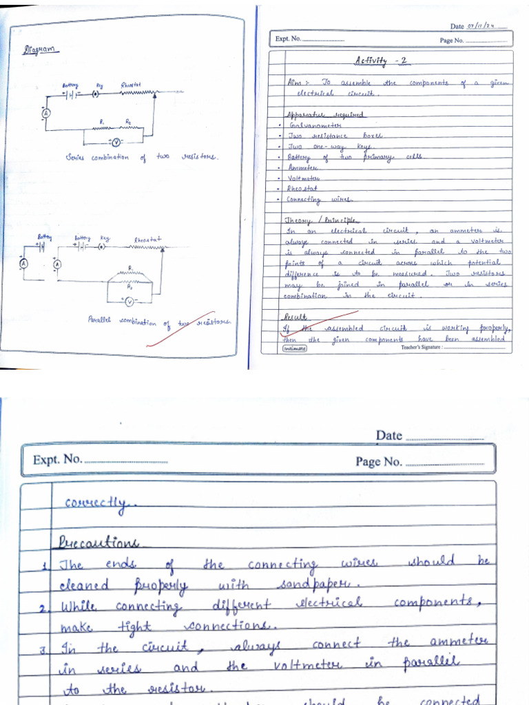 Class 12th Physics Section - A ( Activity 2) | PDF