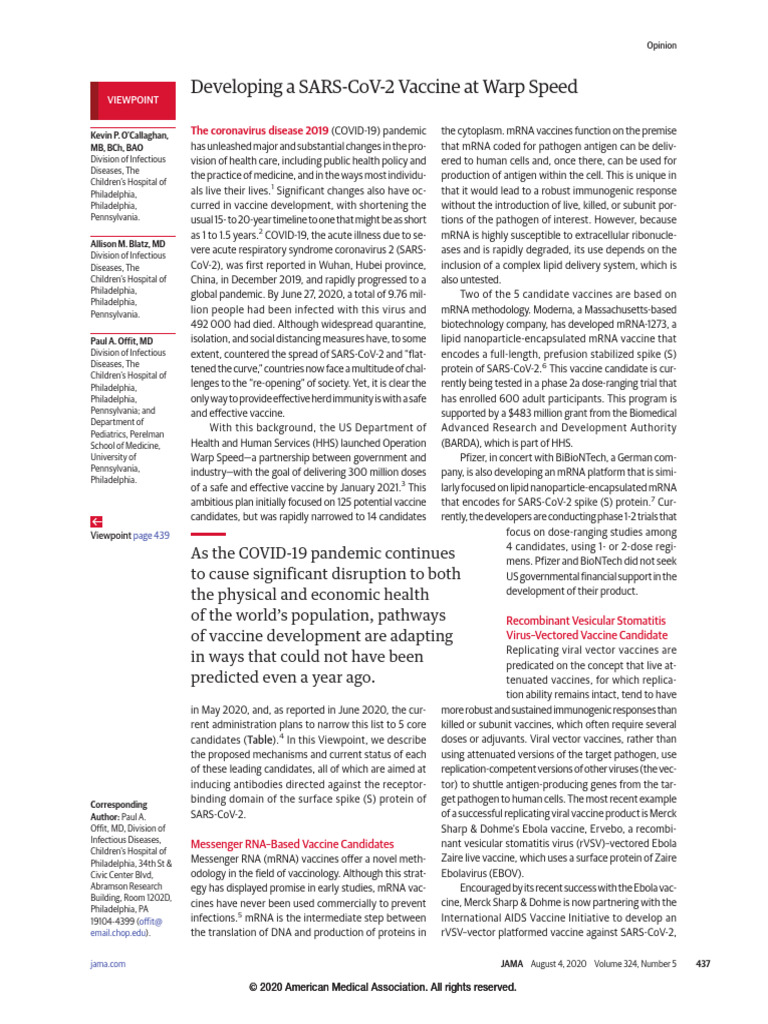 COVID-19 Vaccine Development Overview | PDF | Vaccines | Virus