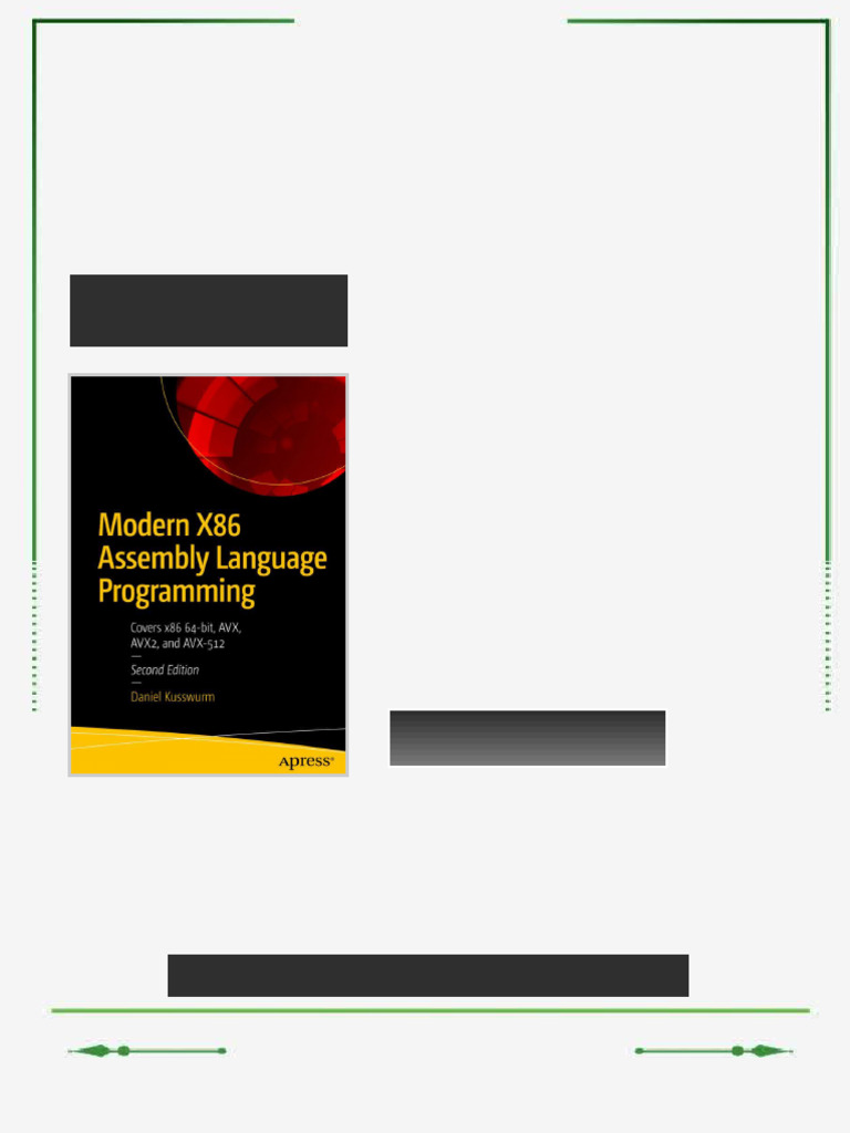 Modern X86 Assembly Language Programming: Covers x86 64-Bit, AVX, AVX2 ...