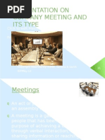 Presentation on Company Meeting and Its Type (2)