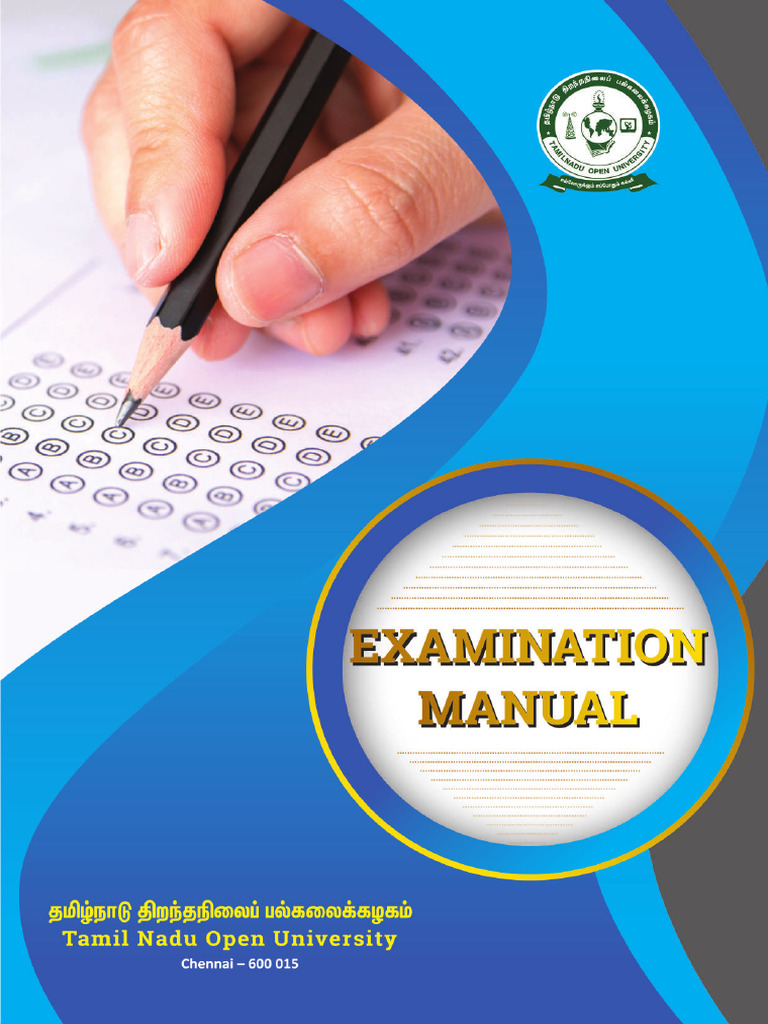 TNOU Examination Manual Overview | PDF | Fee