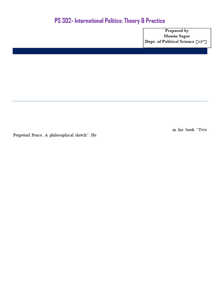 Analyzing Democratic Peace Theory | PDF | Hegemony | Peace
