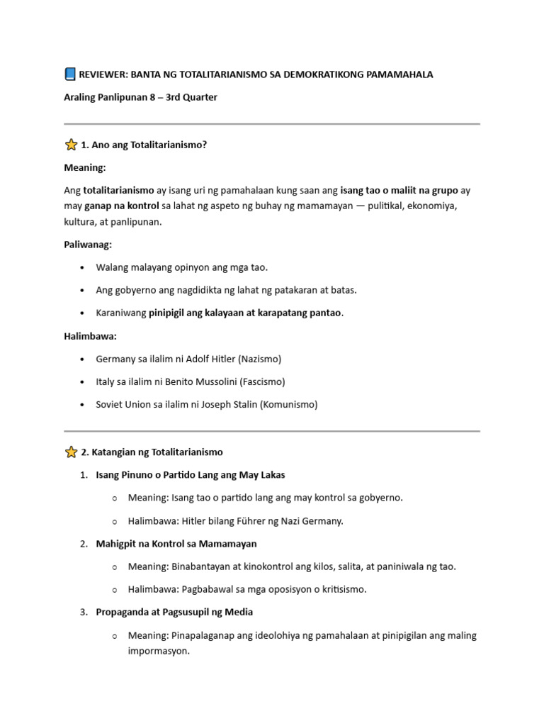 AP 3rd Week 3rd Quarter | PDF