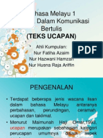 Bahasa Dalam Komunikasi (Teks Ucapan)