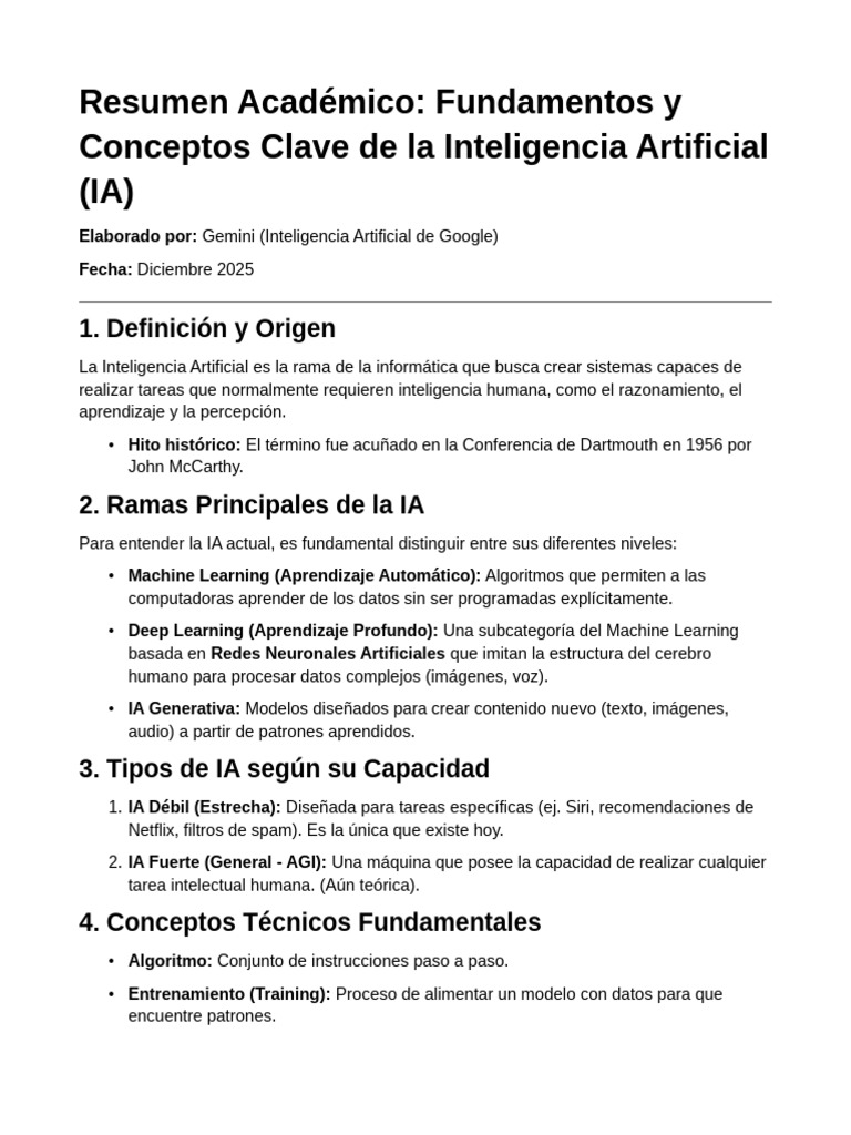 Fundamentos de la Inteligencia Artificial | PDF | Inteligencia ...