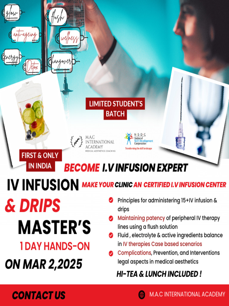 Master IV Infusion Course in India | PDF | Intravenous Therapy ...