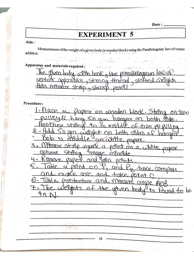 Phy Practical 5 | PDF
