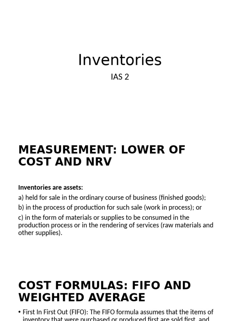 Inventories | PDF