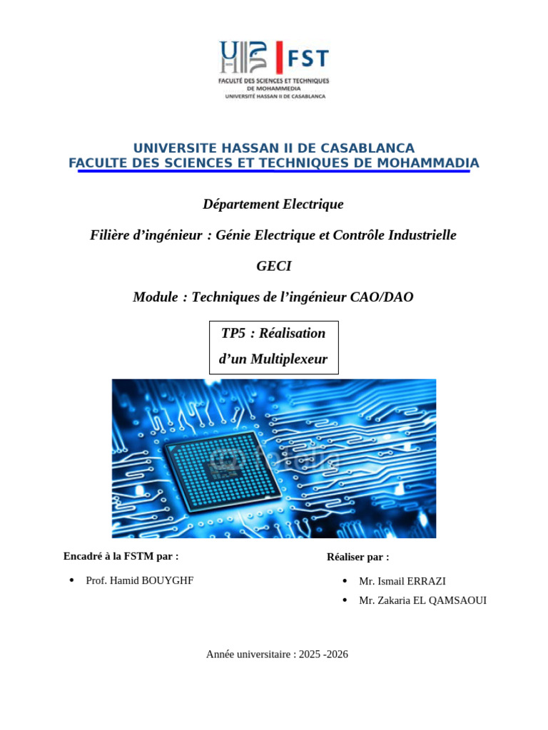 Réalisation d'un MUX 4 vers 1 en CMOS | PDF | Fonction logique | CMOS
