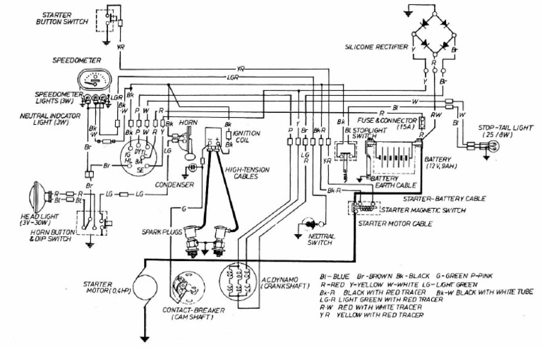 Honda CB160 Wiring Diagram | PDF
