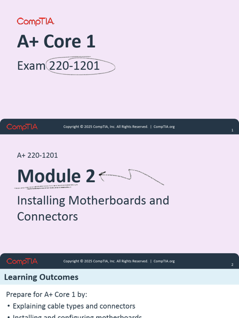A+ Core 1: Motherboards & Connectors Guide | PDF | Usb | Hdmi
