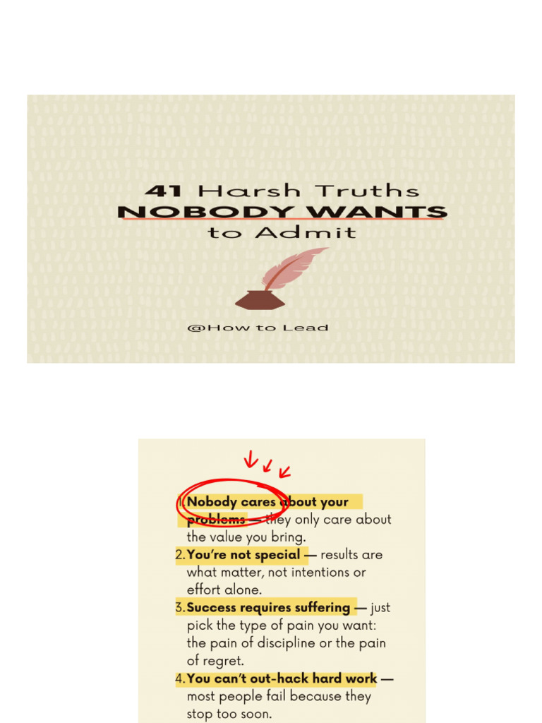 Harsh Truths | PDF