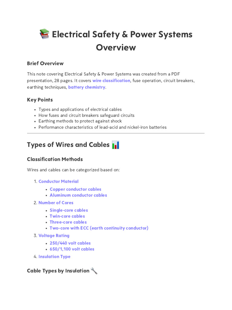 BEE Module 4 Notes Final | PDF | Fuse (Electrical) | Electrical Wiring