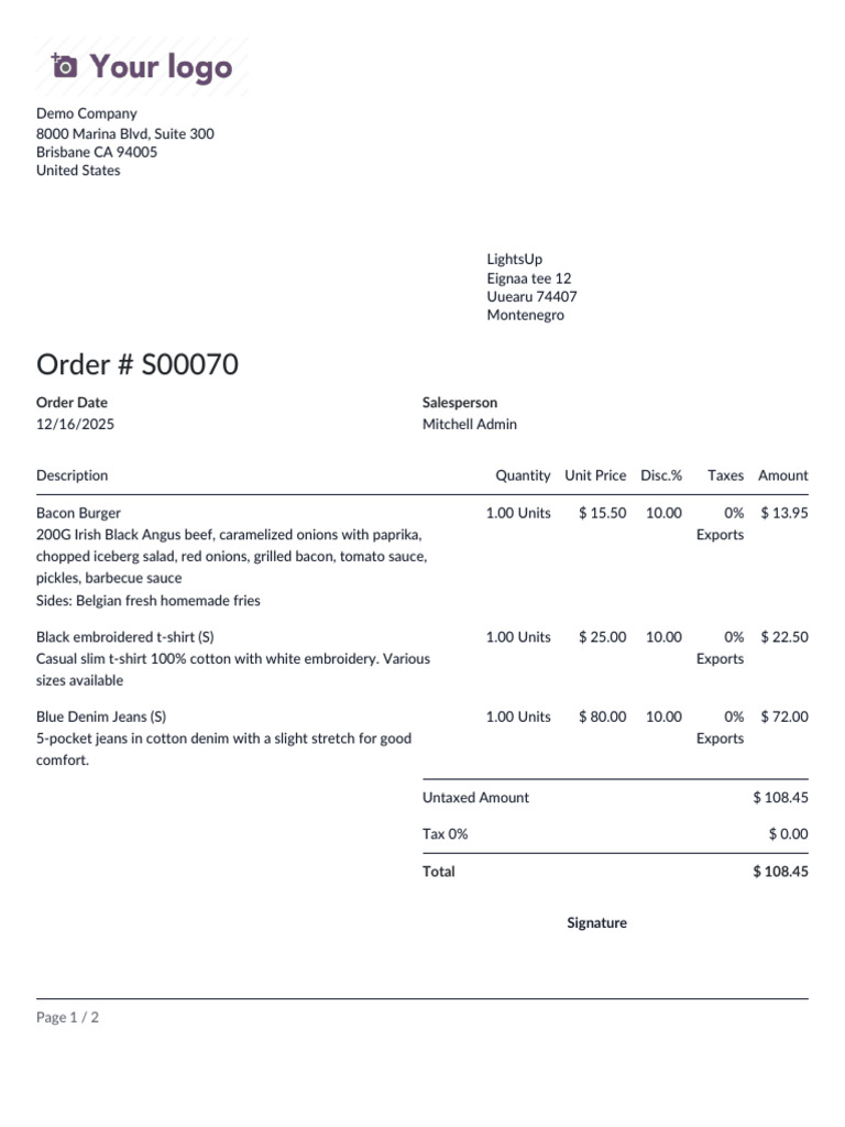 Order - S00070 | PDF