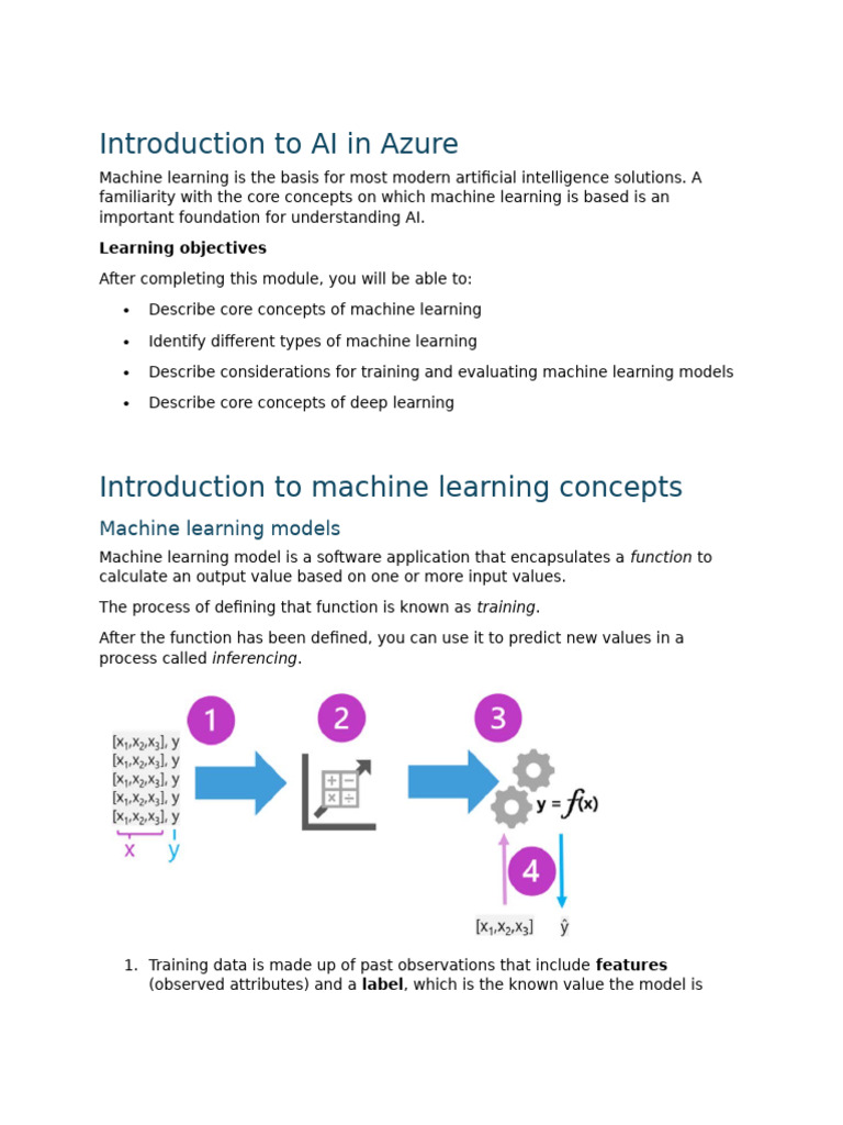 AI and Machine Learning Basics in Azure | PDF | Cluster Analysis ...