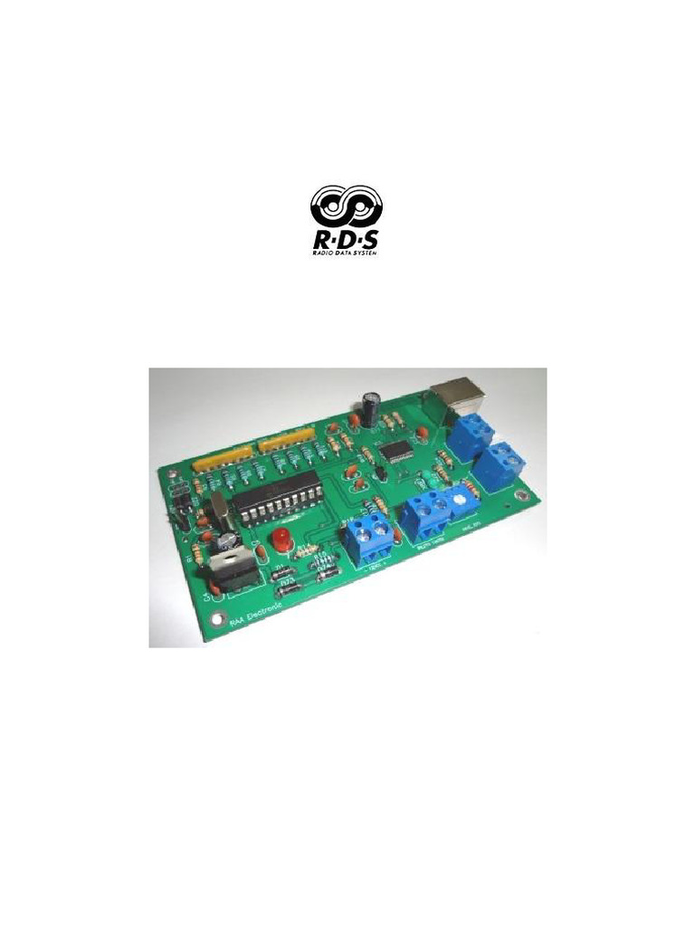 Manual do Encoder RDS para FM | PDF | Rádio | Radiodifusão
