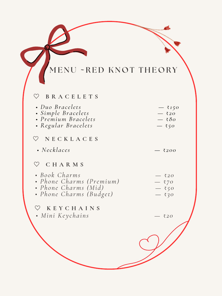 Affordable Charms and Jewelry Menu | PDF