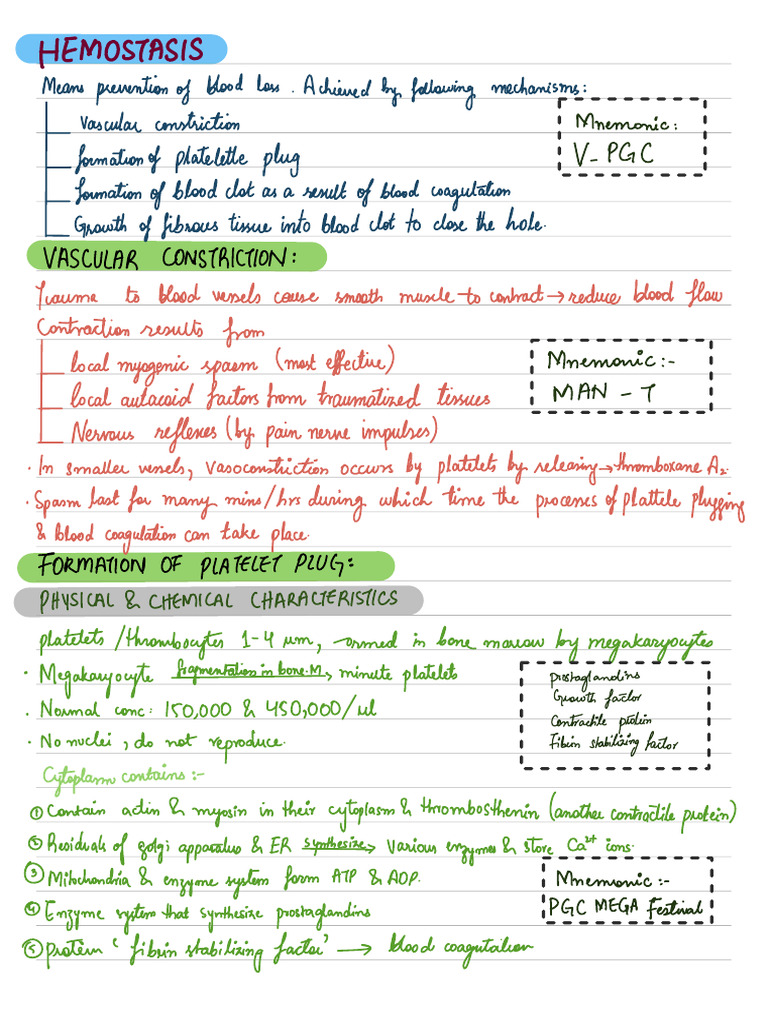 Hemostasis and Blood Coagulation | PDF
