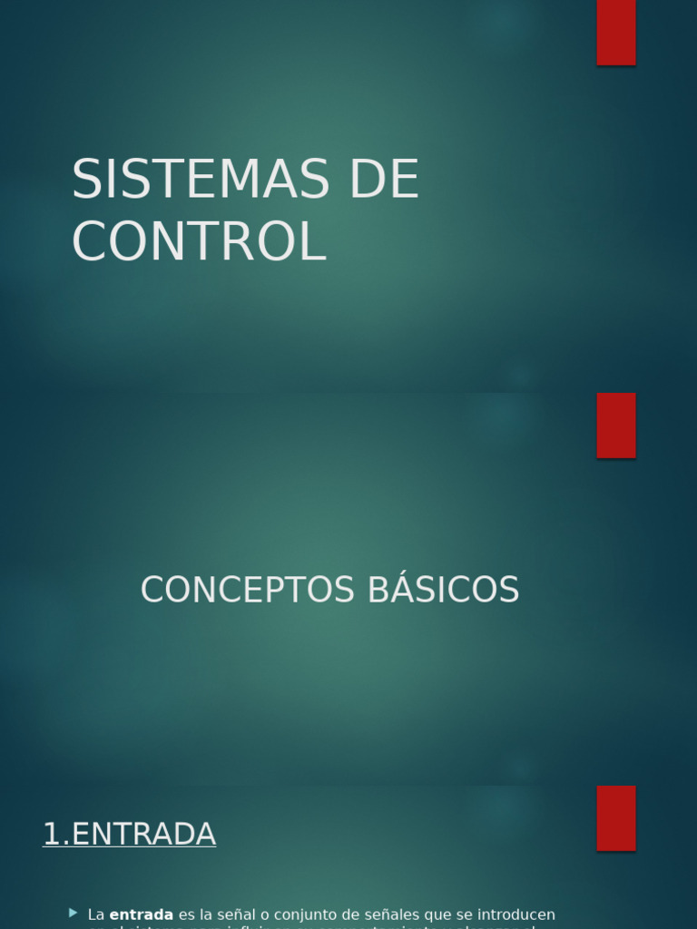 Conceptos Clave de Sistemas de Control | PDF | Sistema de control ...