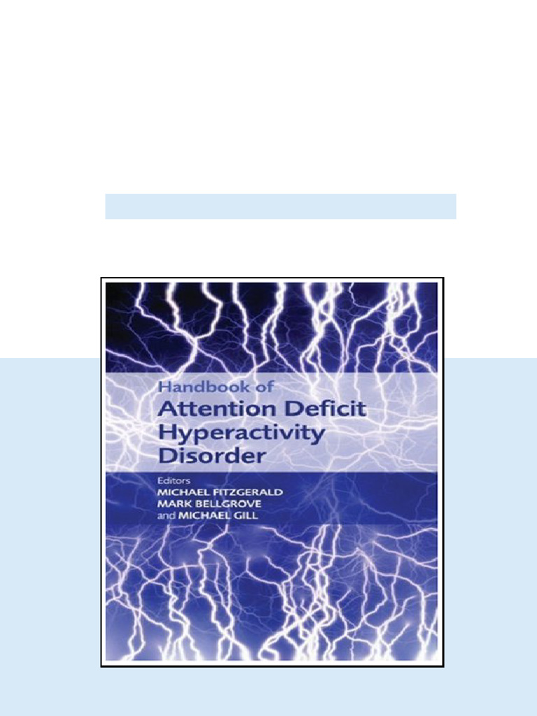 Handbook of Attention Deficit Hyperactivity Disorder 1st Edition ...
