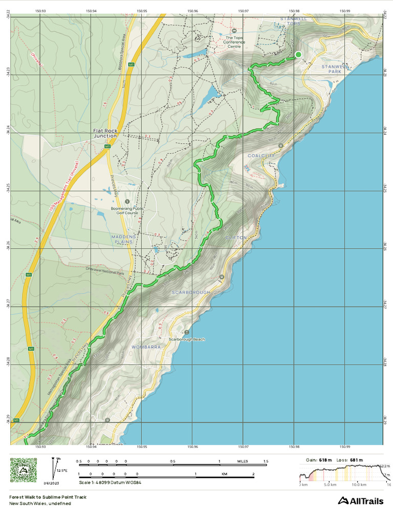 Forest Walk To Sublime Point Track | PDF | Geodesy | Geographical ...