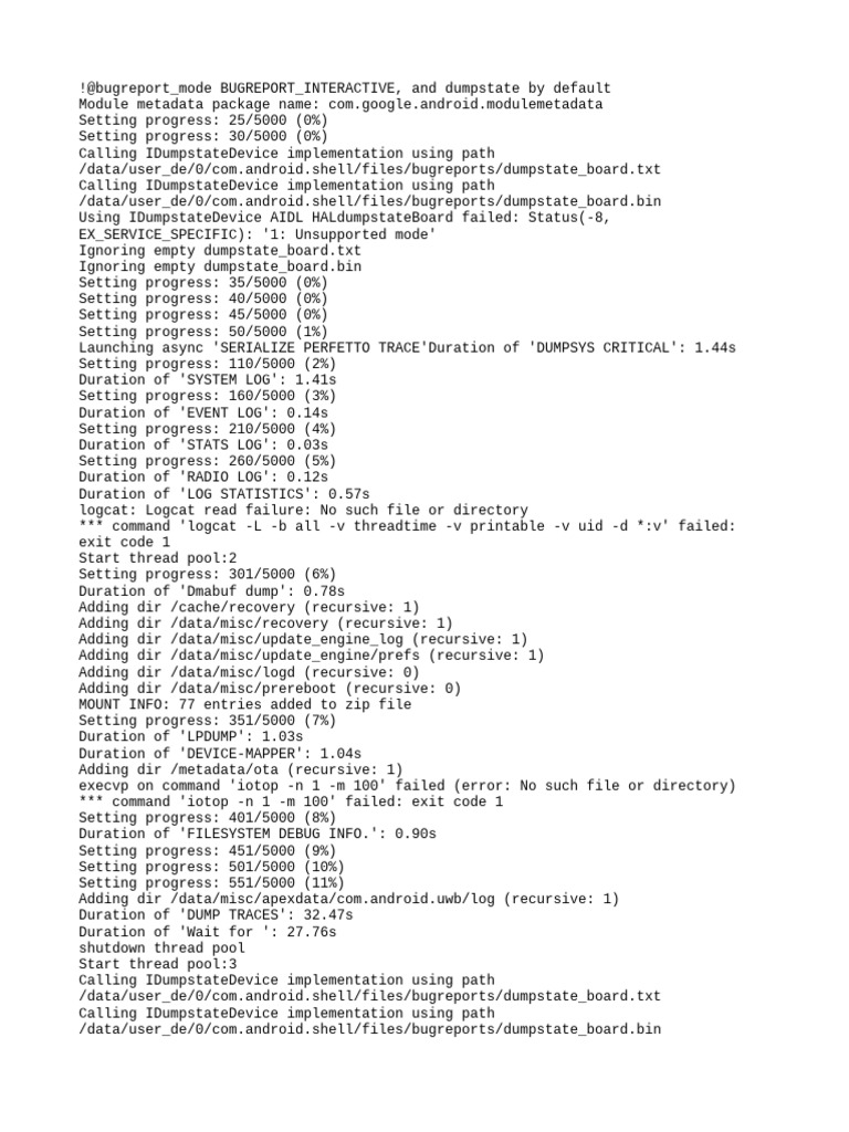 Android Bug Report Analysis Log | PDF | Software | System Software