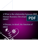 Function of HRM