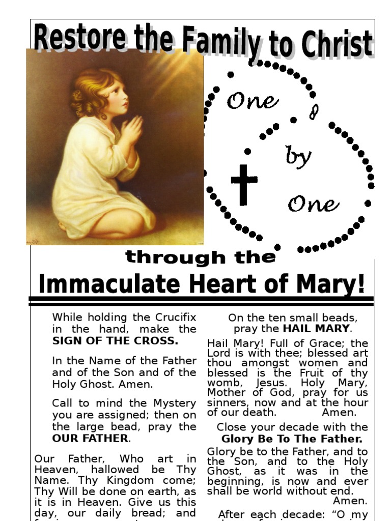 Rosary Decade | PDF | Lord's Prayer | Rosary