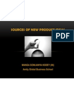 Sources of New Product Ideas: Manga Sowjanya Kodey (06) Amity Global Business School