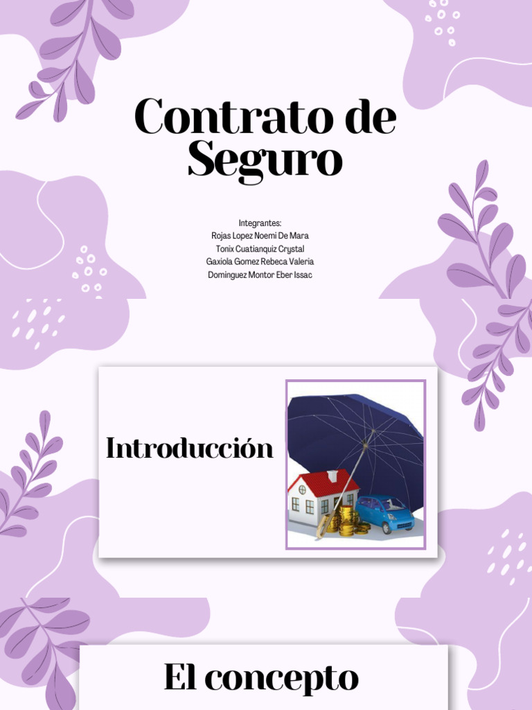Elementos Clave del Contrato de Seguro | PDF | Póliza de seguros | Seguro