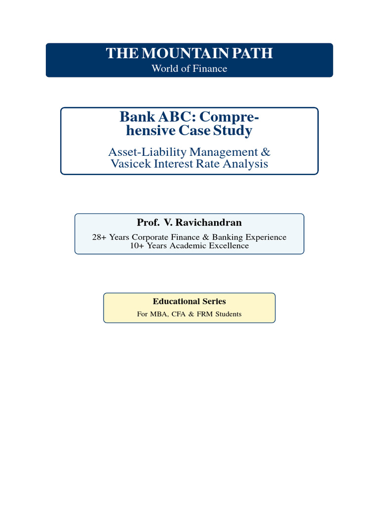 Bank ABC Case Study: Interest Rate Risk | PDF | Interest | Mortgages