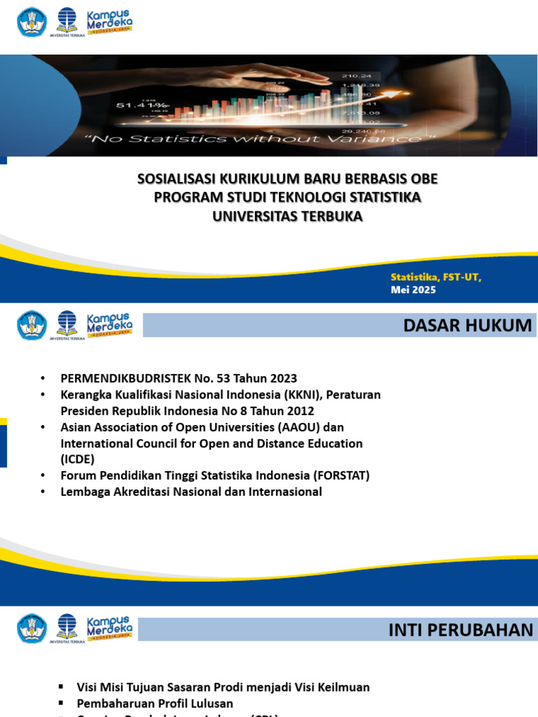 Sosialisasi Kurikulum OBE Statistika | PDF