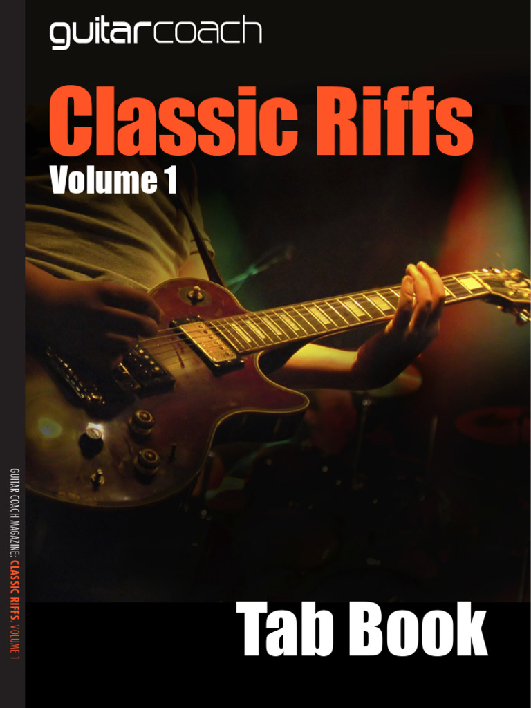 Classic Guitar Riffs Volume 1 Tabs | PDF | Rock Music | Sound Recording
